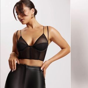 Corset mesh top